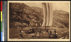 Sailing on the Han River, China, ca.1920-1940