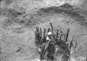 African children at the well, Mahele, Mozambique