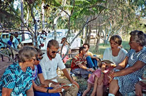 Danish missionaries in Tanzania. Bjørg Marie Lundager, Anna Stubkjær Borg, and others