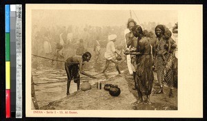 At the river, India, ca.1920-1940