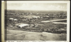 Accra. High Court; English Club House; 1 Secretariate; 2 Treasury