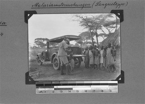 Medical examination in the Sangu grassland, Nyasa, Tanzania,1929