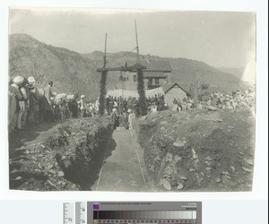 Laying the Foundation Stone of New Church, Chamba, India, ca.1900