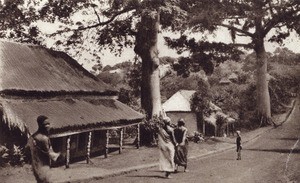 Street of Foumban, in Cameroon