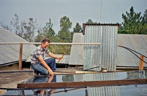 Missionary and Architect Karl Emil Lundager, sent by DMS to ELCT, Bukoba, Tanzania, 1971-93. He