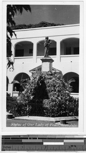 Statue of Our Lady of Peace, Honolulu, Hawaii, ca. 1945