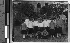 School children, Yeung Kong, China, ca. 1920