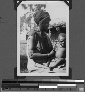 Tembu woman with child, South Africa East