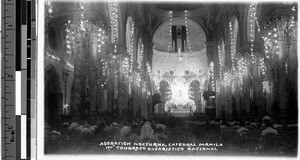 Cathedral interior, Manila, Philippines, ca. 1920-1940