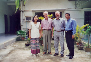 FEBCambodia Leaders: Samouen and Pobledo Imtal together with Lars Mandrup and Jørgen Nørgaard P