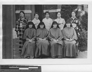 Maryknoll Sisters with Japanese girls at Dalian, China, ca.1931