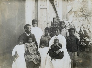 Malagasy pastoral family in Antananarivo, Madagascar