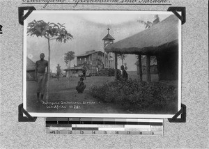 Bell tower and hut, Rutenganio, Tanzania