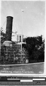 Site of first US flag raised, Cavite, Philippines, ca. 1920-1940