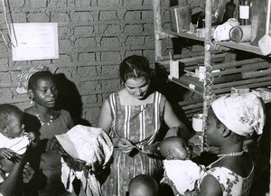 Medical consultation for children in Nzoghengone, Gabon