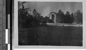 View of the countryside and Maryknoll property, Kaying, China, ca.1920-1940