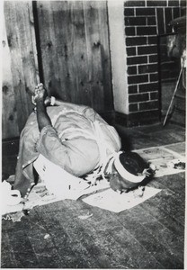 A girl participating in initiation rites