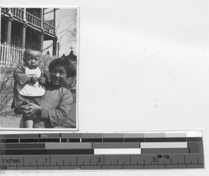 A girl and her sister in Andong, China, 1935