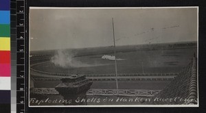 Explosions on racecourse, Hankou, China, 1911