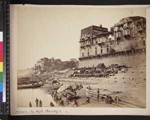 View of observatory , Varanasi, Uttar Pradesh, India, ca. 1880-1890