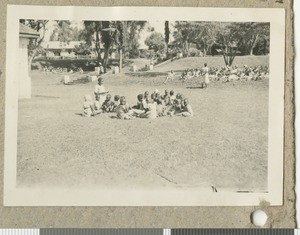 School classes outdoors, Chogoria, Kenya, ca.1950