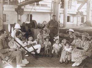 Missionaries on a boat to Cameroon and Gabon