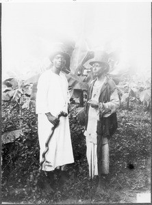 Chief Mbwana and his son, Tanzania, ca. 1900-1914