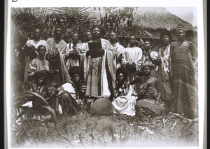 King Ndsoya with musicians in Fumban