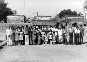 West Bengal, Nordindien. Menigheden i Suri kirke, 1982