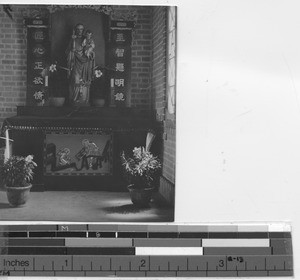 Altar in Pro-Cathedral at Jiangmen, China, 1930