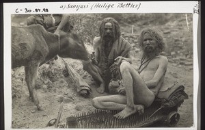 Sanyasi (the one in front is sitting on sharp nails)