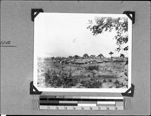 View of a village in Umambwe-Nkoswe, Nyasa, Tanzania, 1936