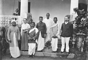 Arcot District, South India. The Congregational Council, Siloam, Tirukoilur, 1914. From left to