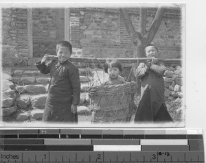 Children playing at Chiaotou, China, 1937