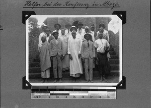 Group portrait of the assistants, Mbozi, Tanzania