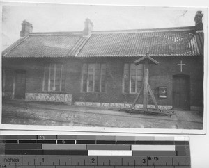 St. Ann's church and convent at Andong, China, 1925