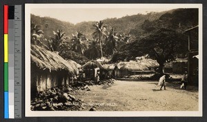 Village surrounded by hills, Nigeria, ca.1920-1940