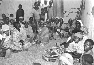 ELCT, Karagwe Diocese, Tanzania. Women's Meeting at Kafuru, 1977. Organizer: Missionary and Par