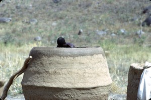 Kirdi man in silo, Far North Region, Cameroon, 1953-1968