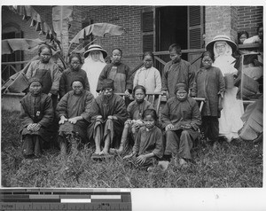 Canadian Sisters at the leper asylum at Sheklung, China