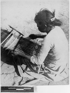 Cora Indian weaver, Tepic, Mexico, May 1943