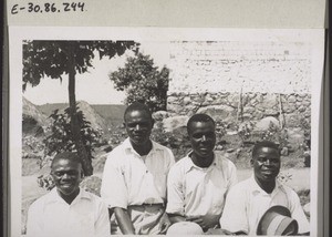 Four english-teachers; from left to right: Annandai, Ngu, Vusuli, Ndzinda