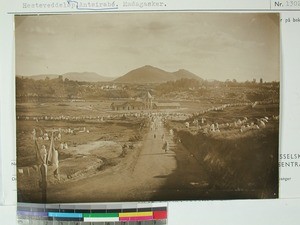 Horseracing near Ranomafana, Antsirabe, Madagascar, ca.1918