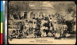 Mission school for boys, India, 1910