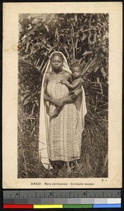 African Christian mother with child, Amadi, Congo, ca.1920-1940