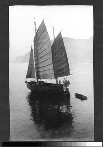 Boat on the Chang River, China, 1929