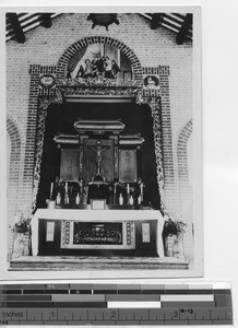 The altar in the Pro-Cathedral at Jiangmen, China, 1929