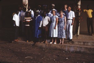 Åsmund and Else Heggheim with others, Bankim, Adamaoua, Cameroon, 1953-1968