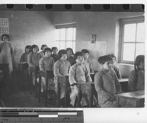 The girls school at Fushun, China, 1936