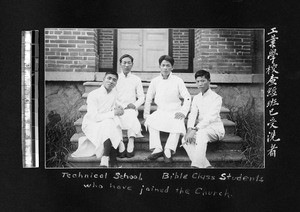 Bible class students at Technical School, Fujian, China, ca.1911-1913